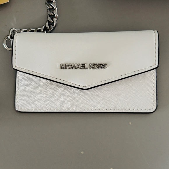 Michael Kors Maisie Large Logo Jacquard 2-in-1 Sling Pack White/Gray NWT - Picture 5 of 6